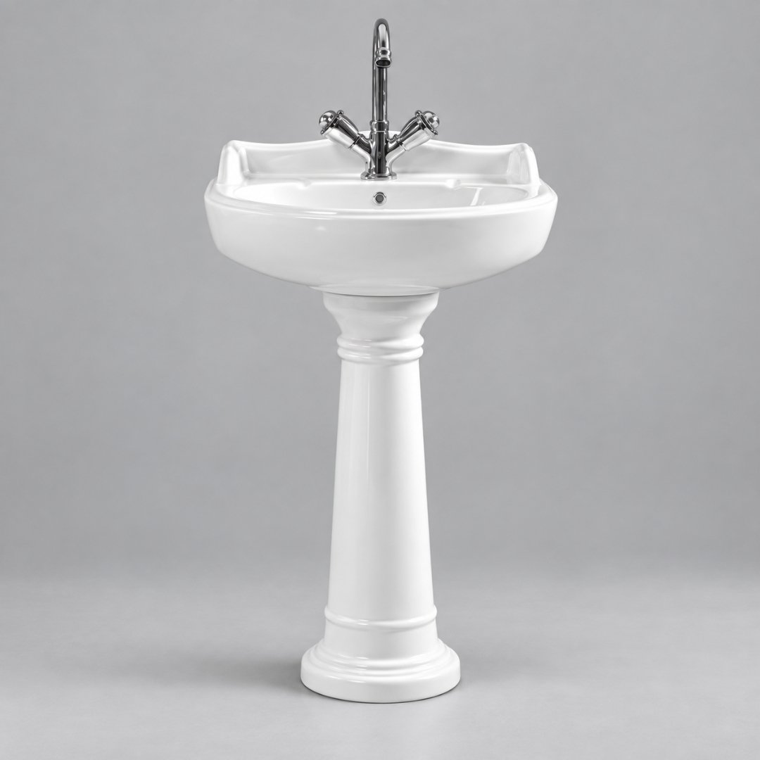 Sonet Serena, washbasin with pedestal (view 2)